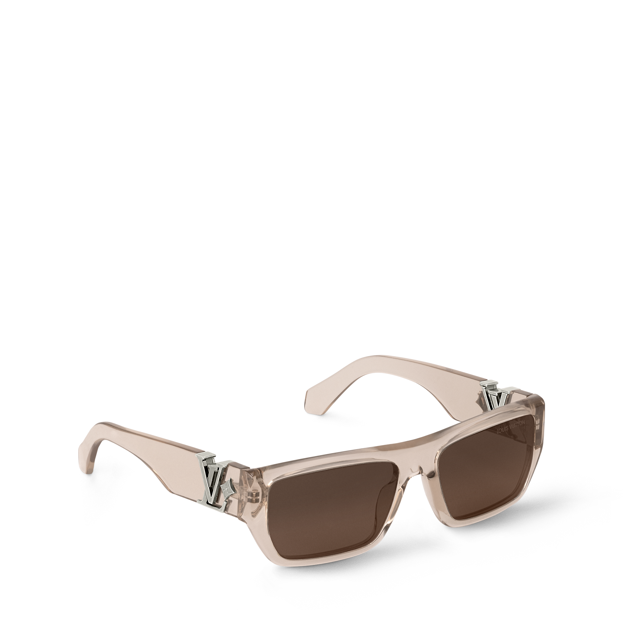 Shop LOUIS VUITTON LV Flower Low Square Sunglasses at Beverly